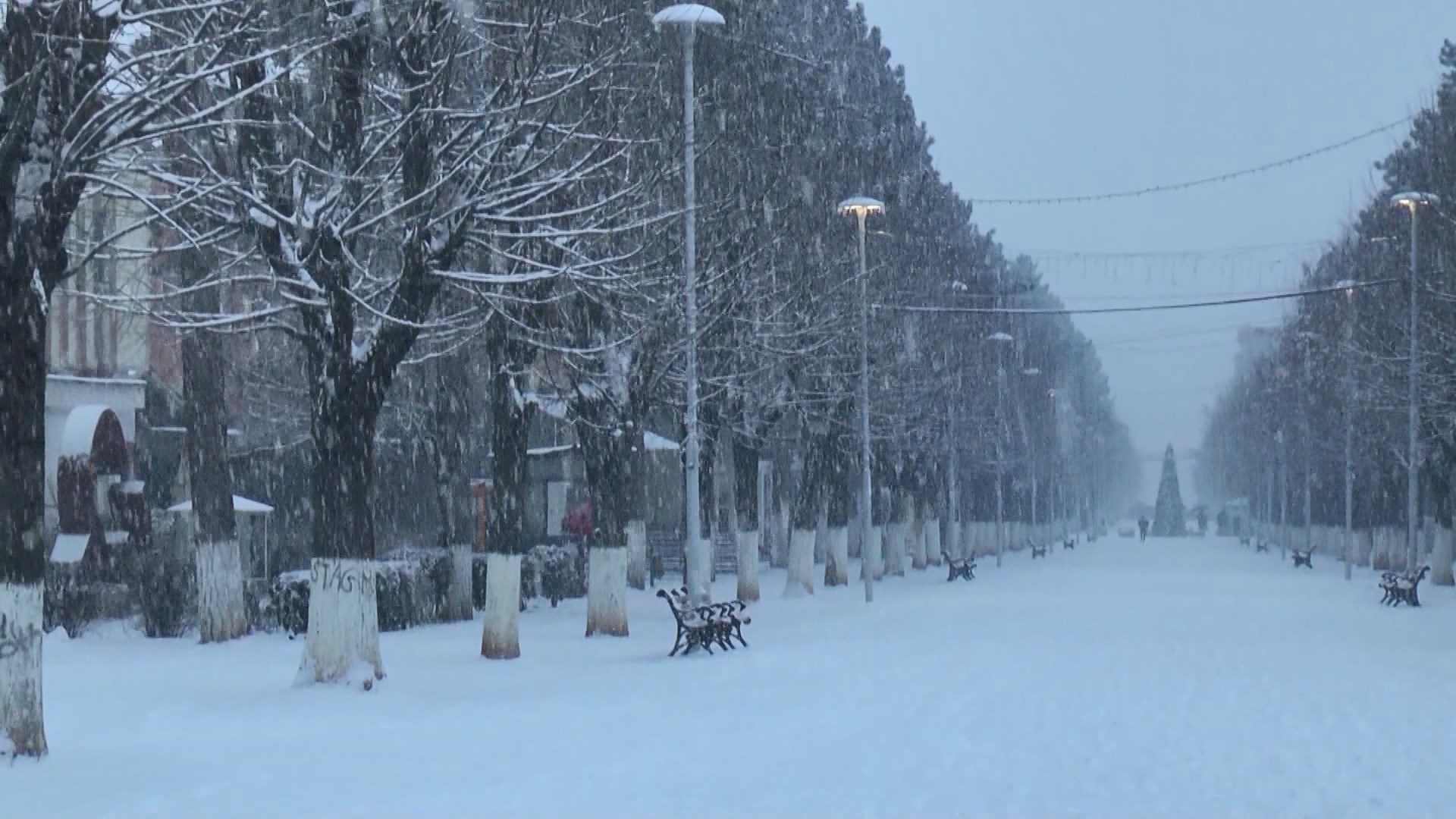 Në zonat e thella të Peshkopisë bora ka arritur një metër