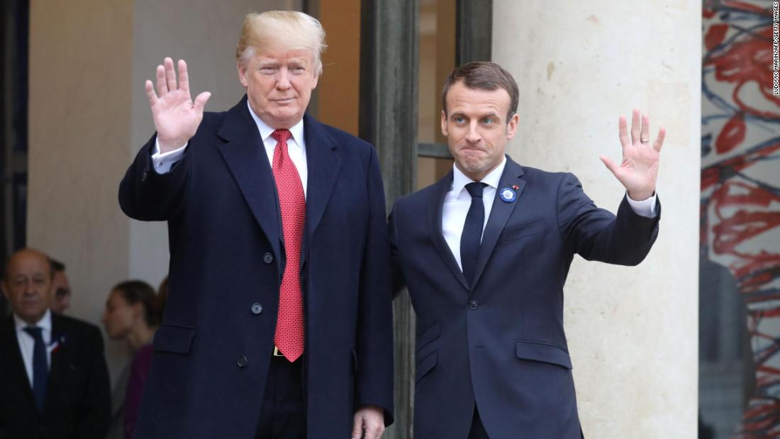 Djegia e katedrales, Trump telefonon Macron