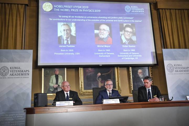 Çmimi Nobel 2019 për Fizikën u jepet Peebles, Mayor dhe Queloz për rrezatimin kozmologjik