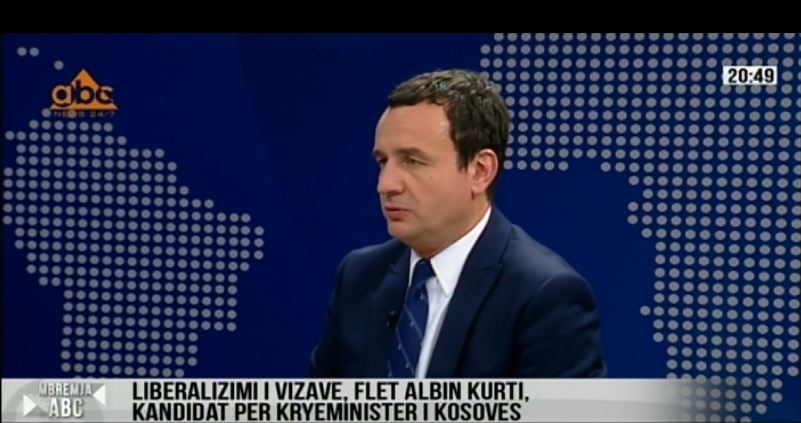 Kurti: Nuk jam unë ai që do sjell liberalizimin vizave, por Prokuroria speciale e Kosovës