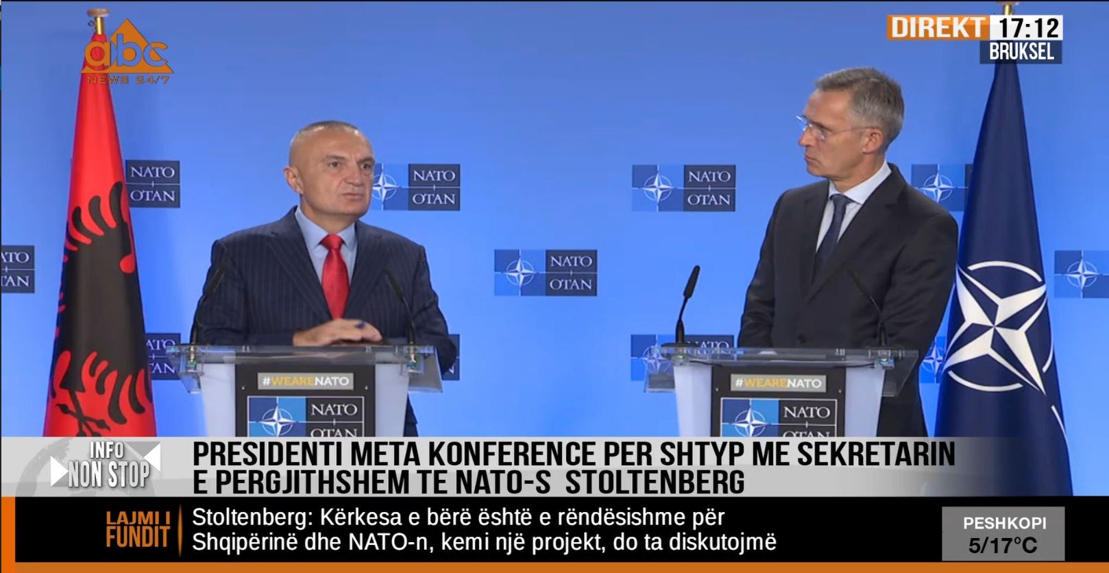 Stoltenberg: Nuk kemi plan për bazë detare të NATO-s në Pashaliman