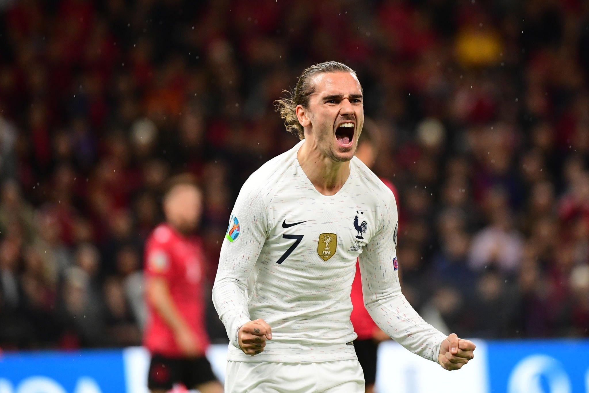 Goli kundër Shqipërisë, Griezmann mes legjendave të Francës