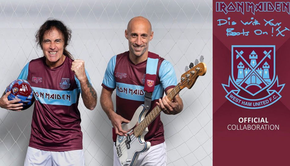 “Heavy Metal” dhe futboll, West Ham bashkëpunon me bandën legjendare