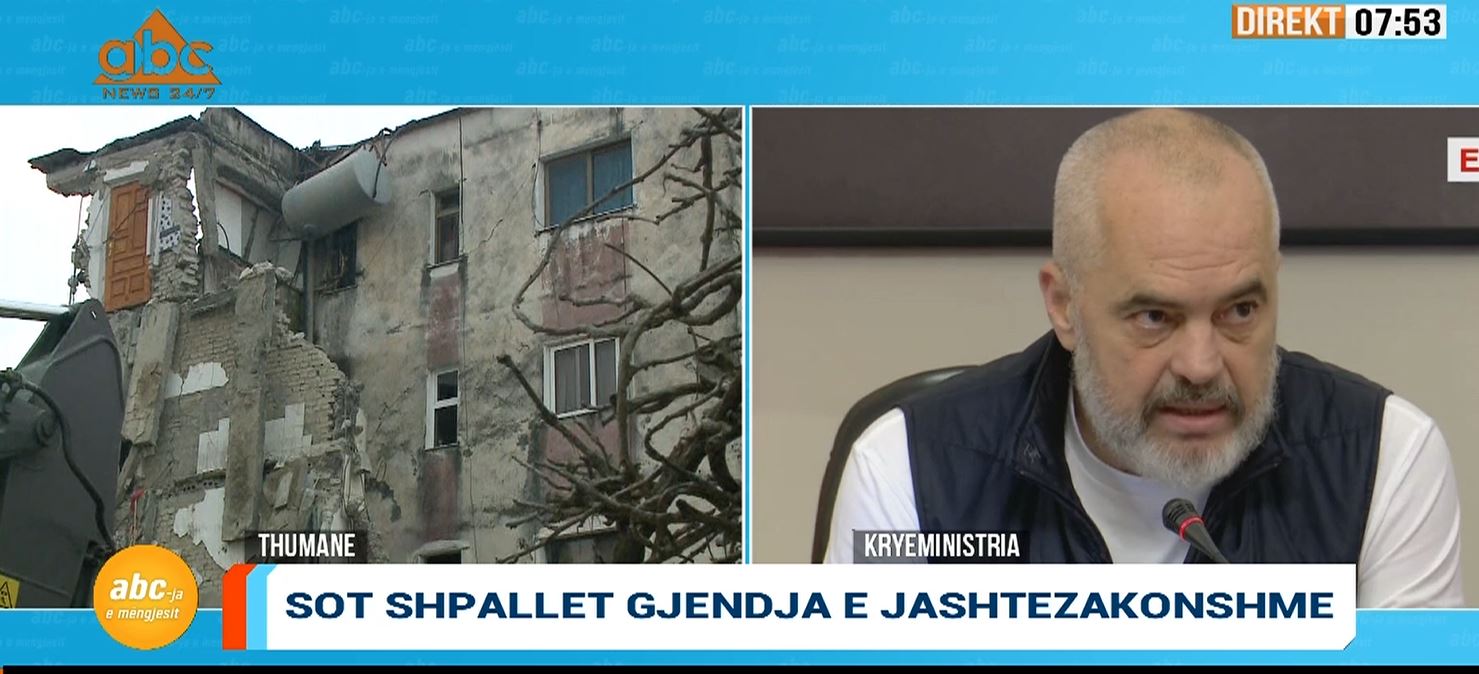 Rama mbledh qeverinë: Sot shpallim gjendjen e jashtëzakonshme