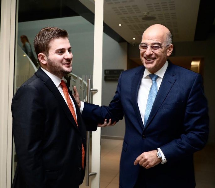 Gent Cakaj meeting with the greek foreign minister