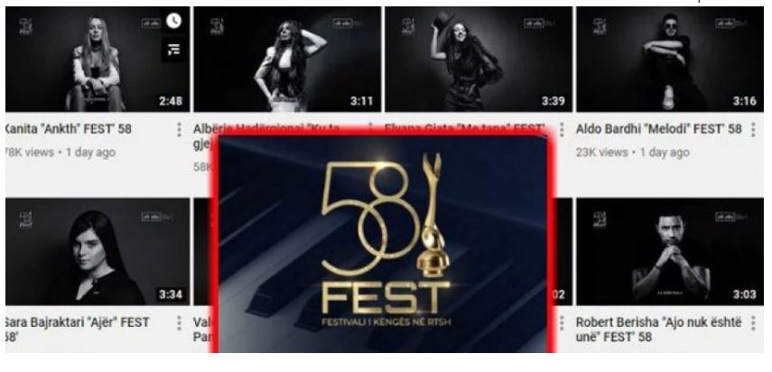 Çfarë po ndodh? Fshihen të gjitha këngët e Festivalit nga YouTube i RTSH-së