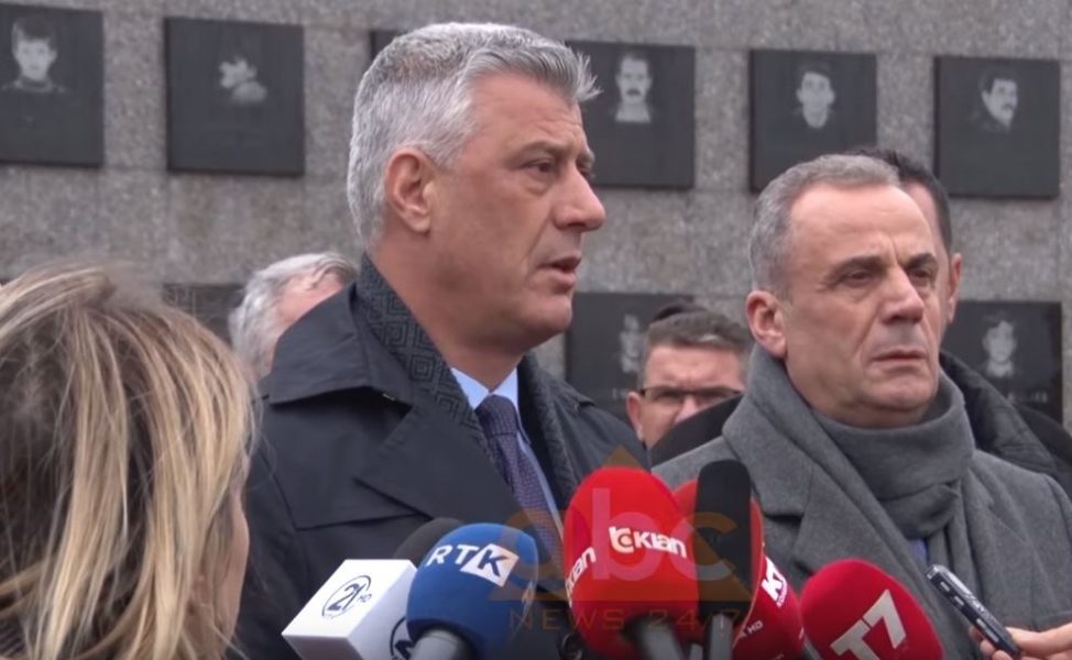 Thaçi: Reçaku, krim kundër njerëzimit, jo event