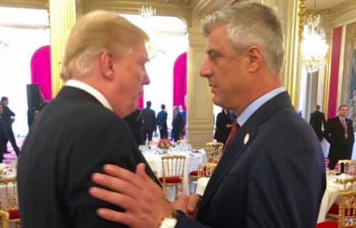 Thaçi: Me mbështetjen e Trump, dialogu do të mbyllet me njohje reciproke