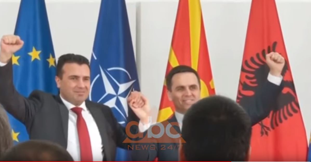 “Historical Act”, is signed first coalition between a macedonian and albanian party