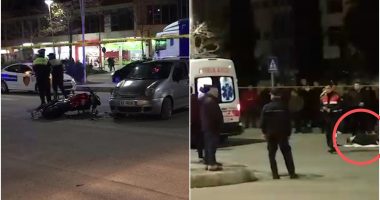 VIDEO / Aksident në Vlorë, makina merr përpara motorin