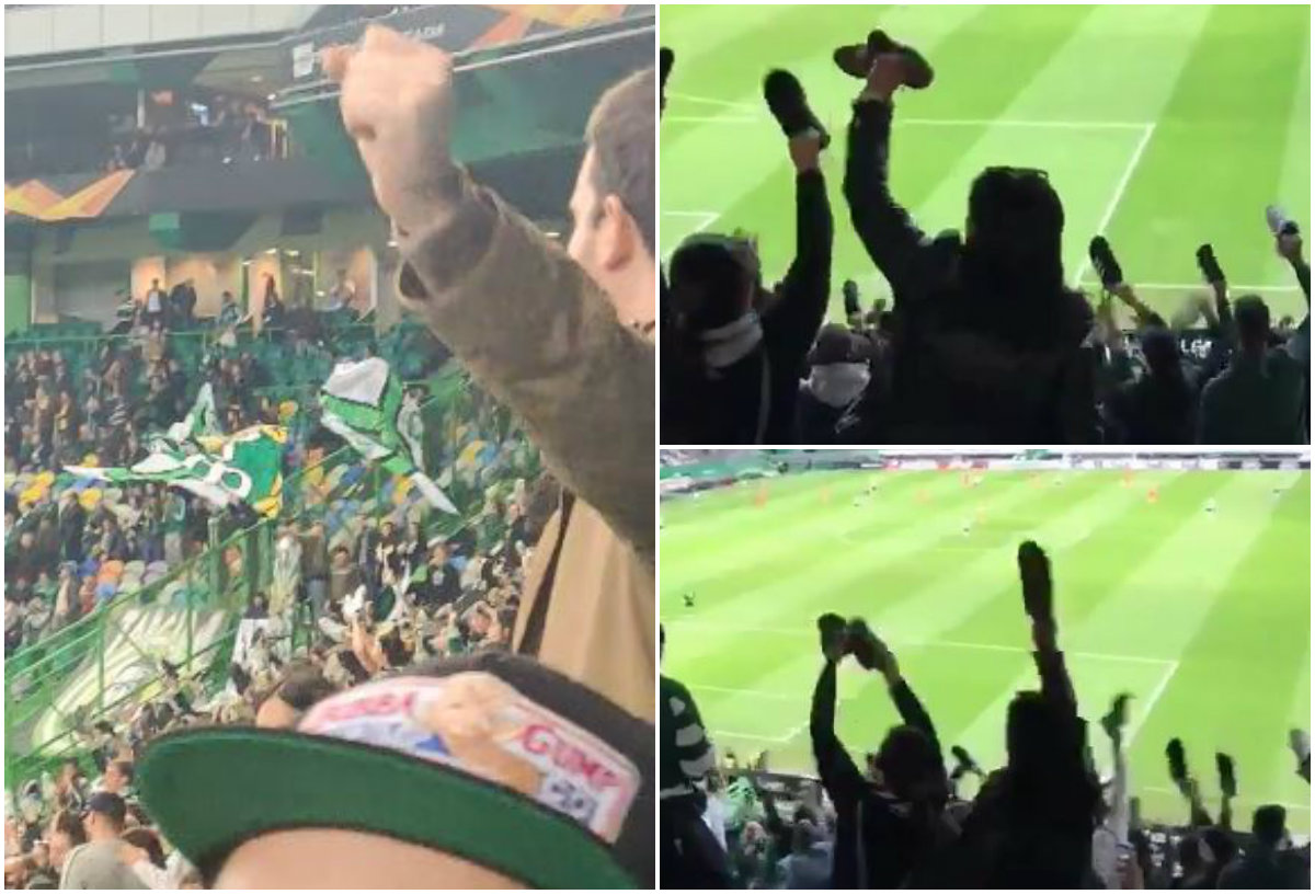 VIDEO/ Tifozët e Sporting tërbohen nga kontrollet, ja protesta në stadium