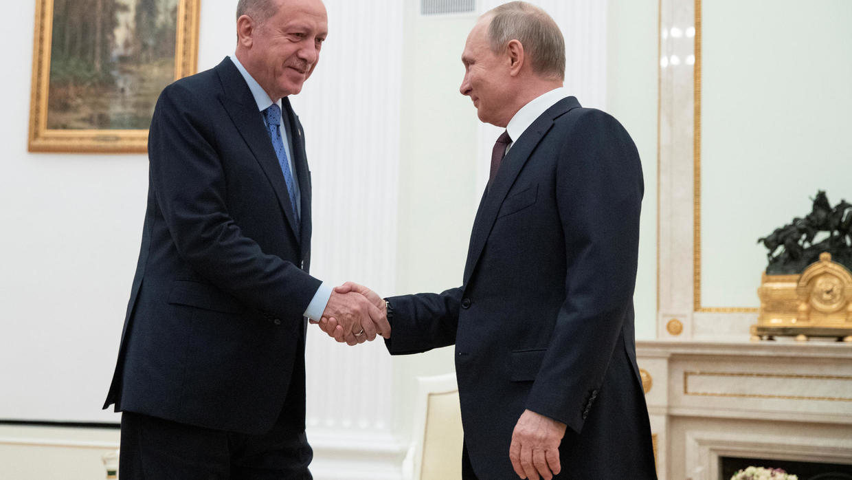 Erdogan dhe Putin arrijnë marrëveshje të përkohshme për situatën në Siri