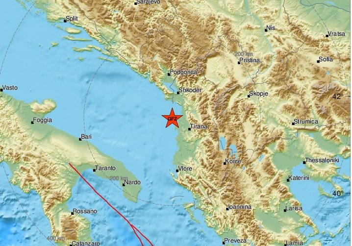 Nuk mjafton koronavirusi, tërmeti me magnitudë 4.3 Richter godet Shqipërinë: Ku ishte epiqendra