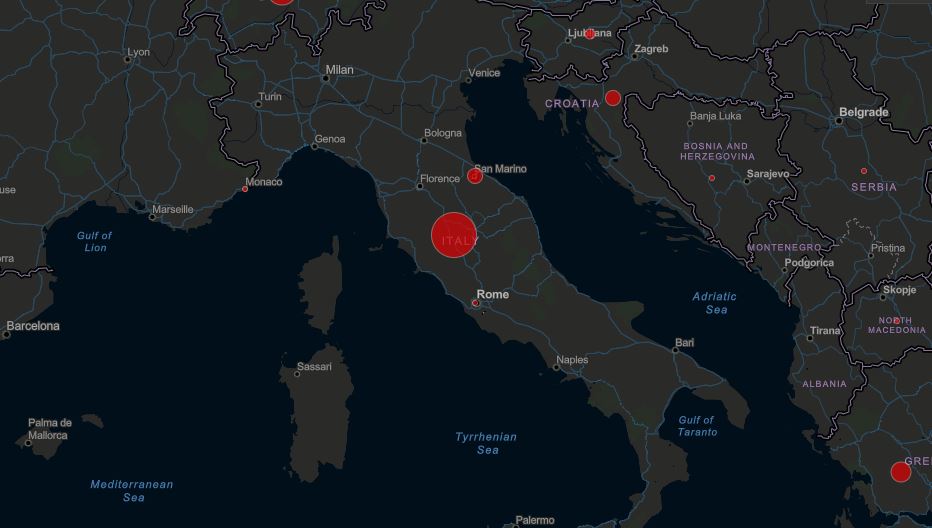 Ka shkuar në 233 numri i viktimave në Itali për shkak të Koronavirusit