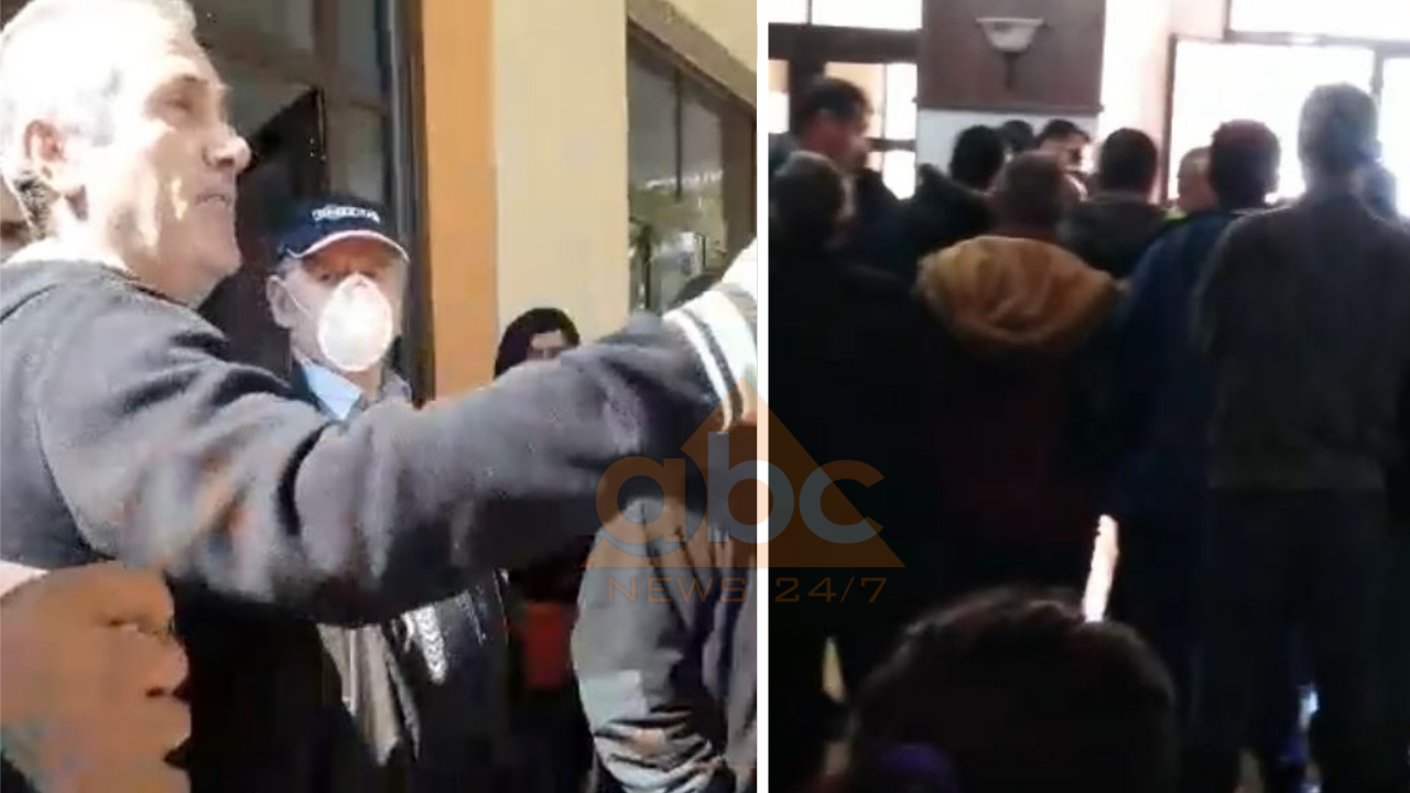 Emigrantët në një hotel në Pogradec protestë pa distancë dhe pa maska: Na futën këtu si derra