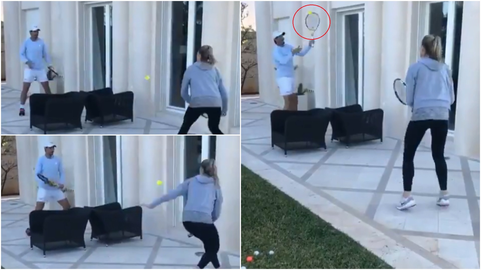 VIDEO | Nadal nuk është i pamposhtur, motra e tij i “bën zbor” në tenis