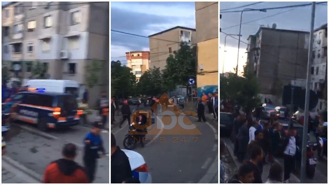 VIDEO / “Thyejnë” karantinën, banorët e njësisë nr. 5 në Tiranë dalin në protestë