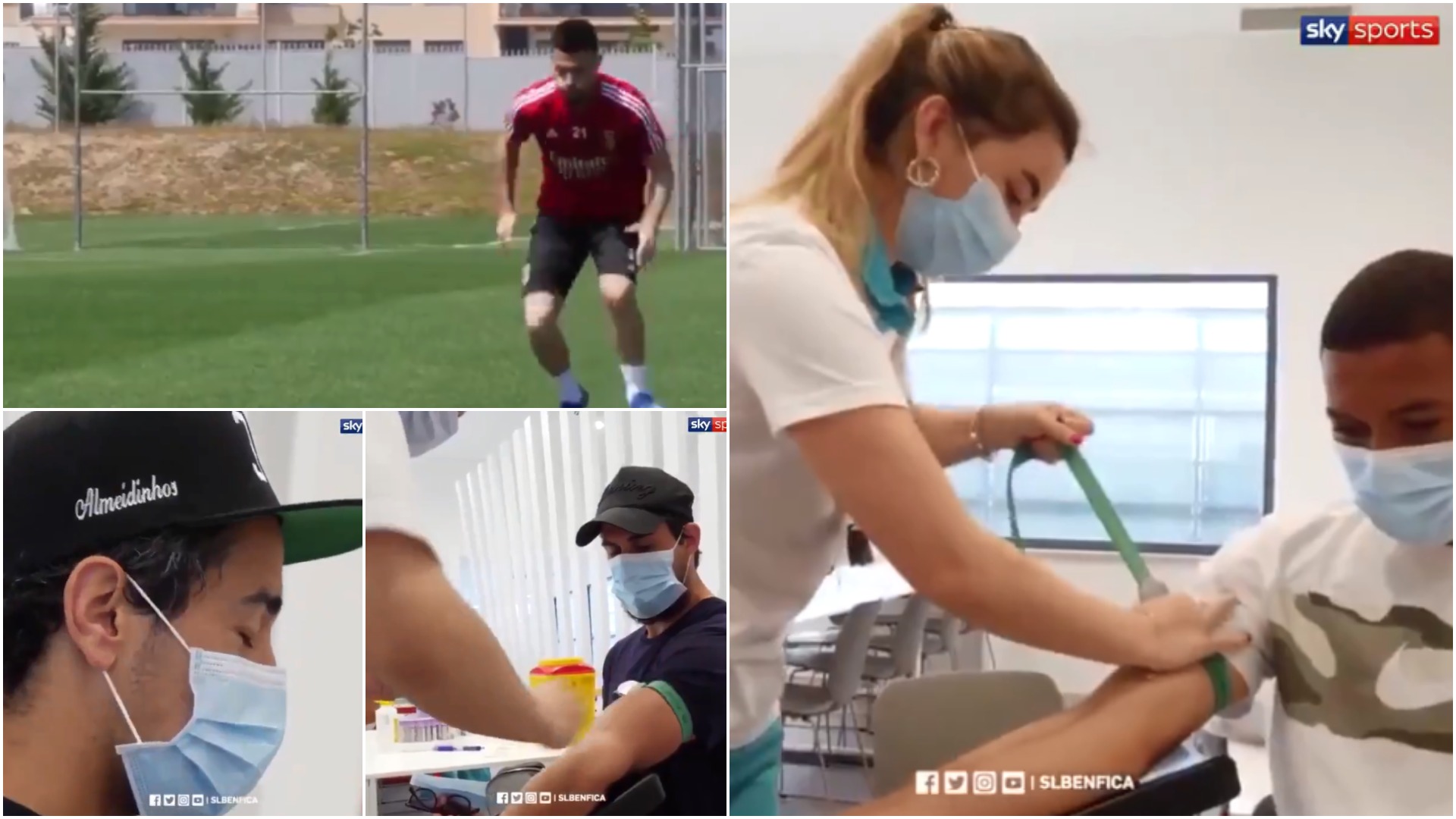 VIDEO | Rutina e re e futbollistëve, askush në fushë pa kryer testet!