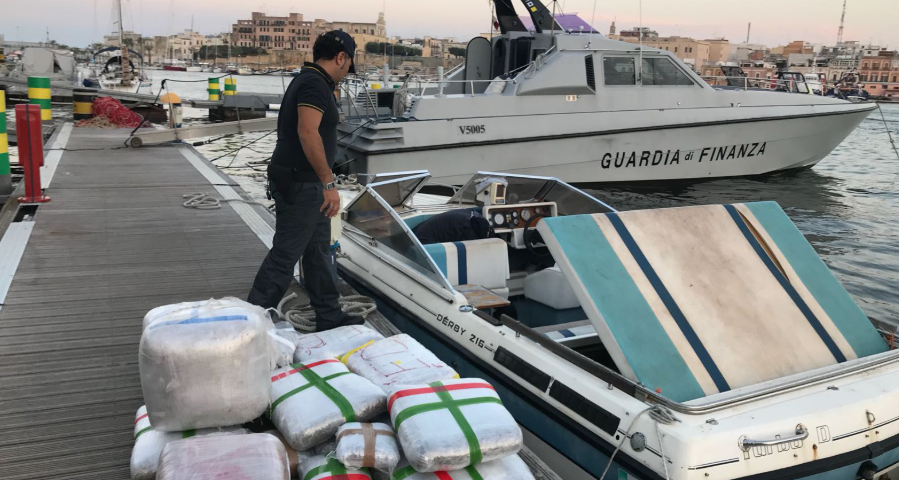 The Albanian-Italian narcotic gang is destroyed, 9 arrested and  4 tons of drugs seized