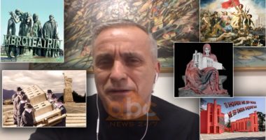 FOTO/ Shembja e Teatrit Kombëtar në sytë e piktorit Avni Delvina