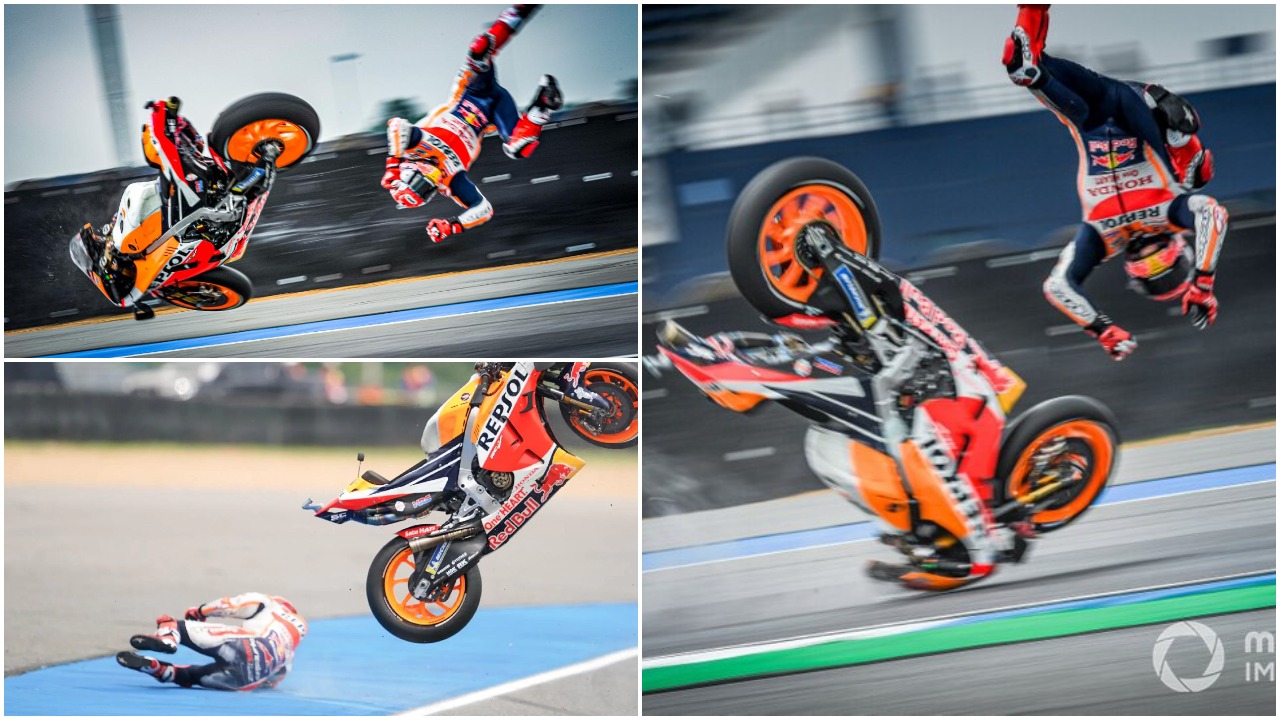 VIDEO/ Aksident horror në MotoGP, Marc Marquez “fluturon” në pistën e Spanjës