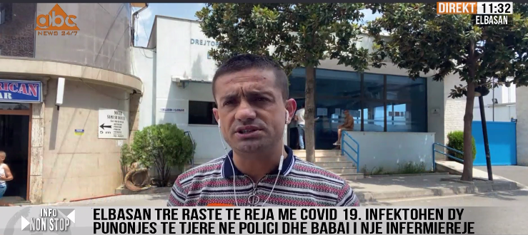 Tre raste me Covid-19 në Elbasan, infektohet punonjësi i policisë dhe babi i infermieres