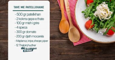 Tavë me patëllxhanë – Receta nga Donald Bego