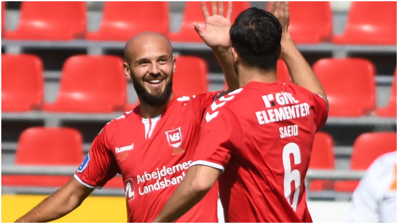 Ajeti protagonist për Vejle, shënon në fitoren e thellë të skuadrës së tij