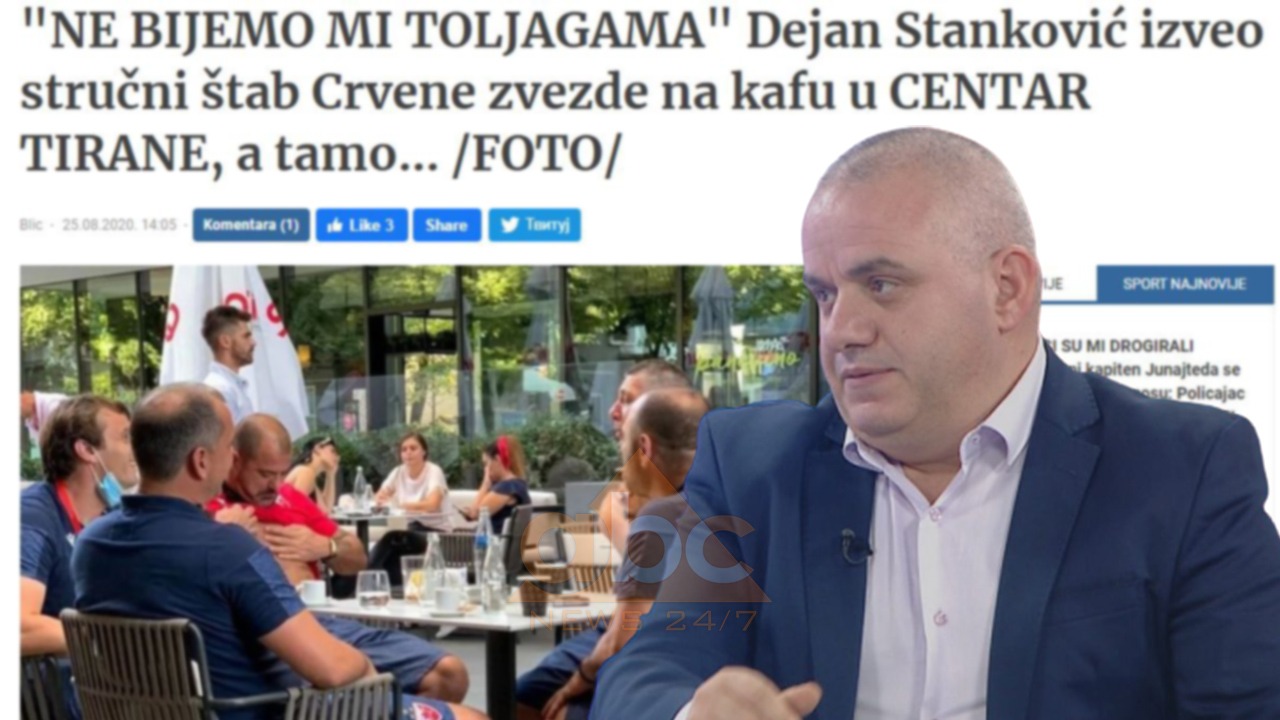 “Stankoviç piu kafe në mes të Tiranës”: Mediat serbe nxjerrin foton e Artan Hoxhës