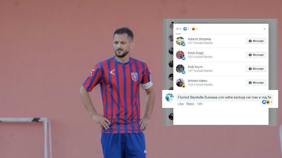 “Karikoje telefonin Çimi”, futbollistët ironi në rrjetet sociale me drejtuesit e Vllaznisë