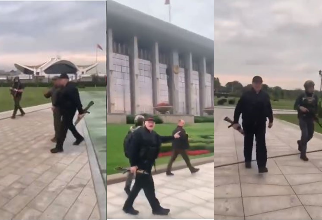 VIDEO/ Protestat masive, Lukashenko vesh anti-plumbin dhe i bashkohet policëve me automatik në dorë