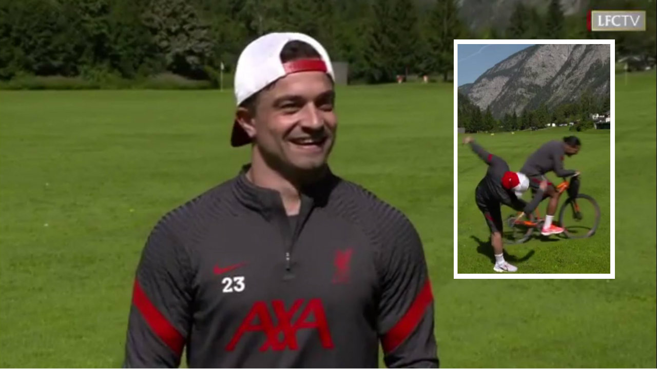 VIDEO/ Van Dijk i ndërpret intervistën, Shaqiri “e merr në shkelma”