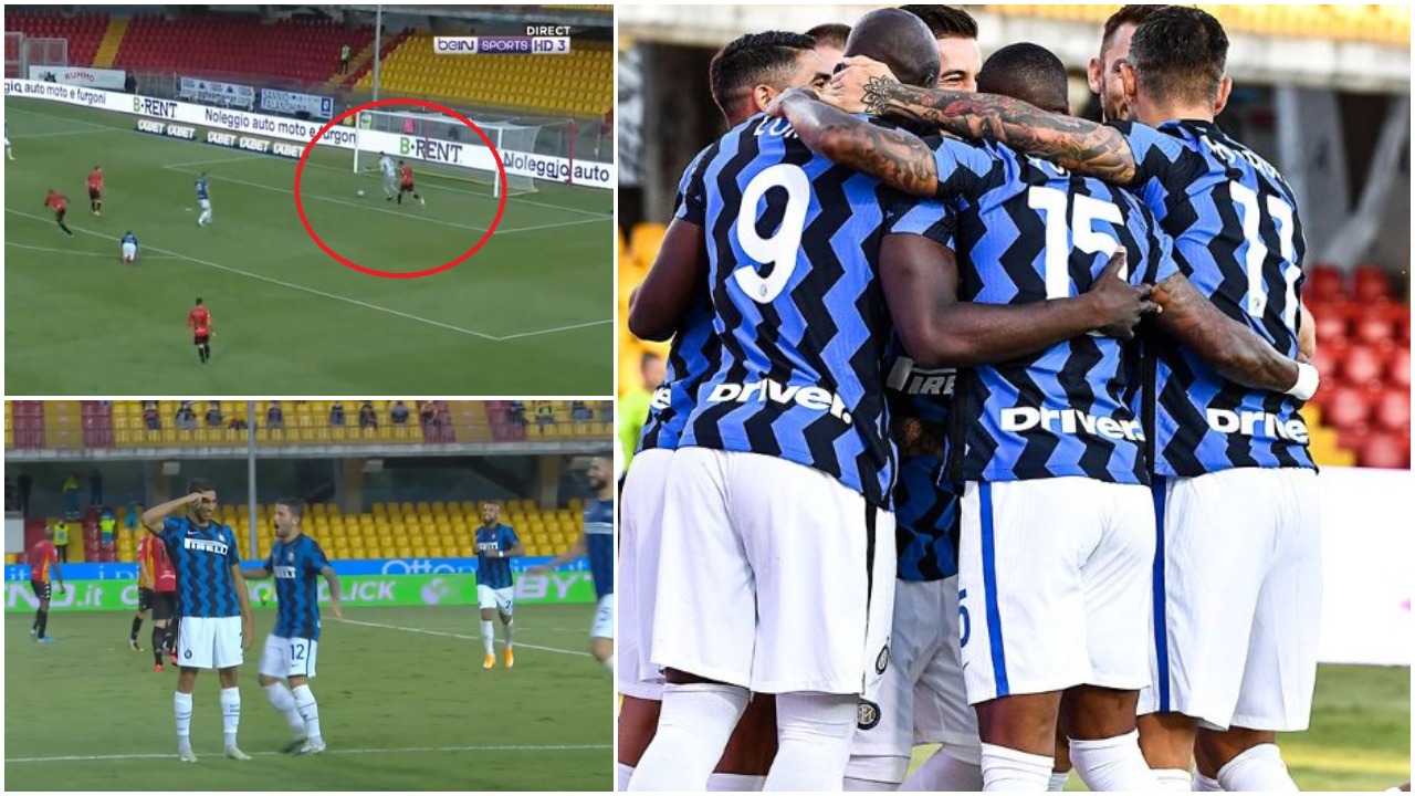 VIDEO/ 4 gola për 17 minuta: Gafë e Handanovic, rrjeta e parë zikaltër për Hakimin