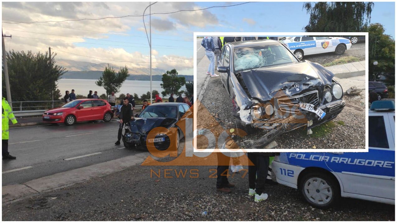 Aksident në Pogradec, përplasen tre automjete