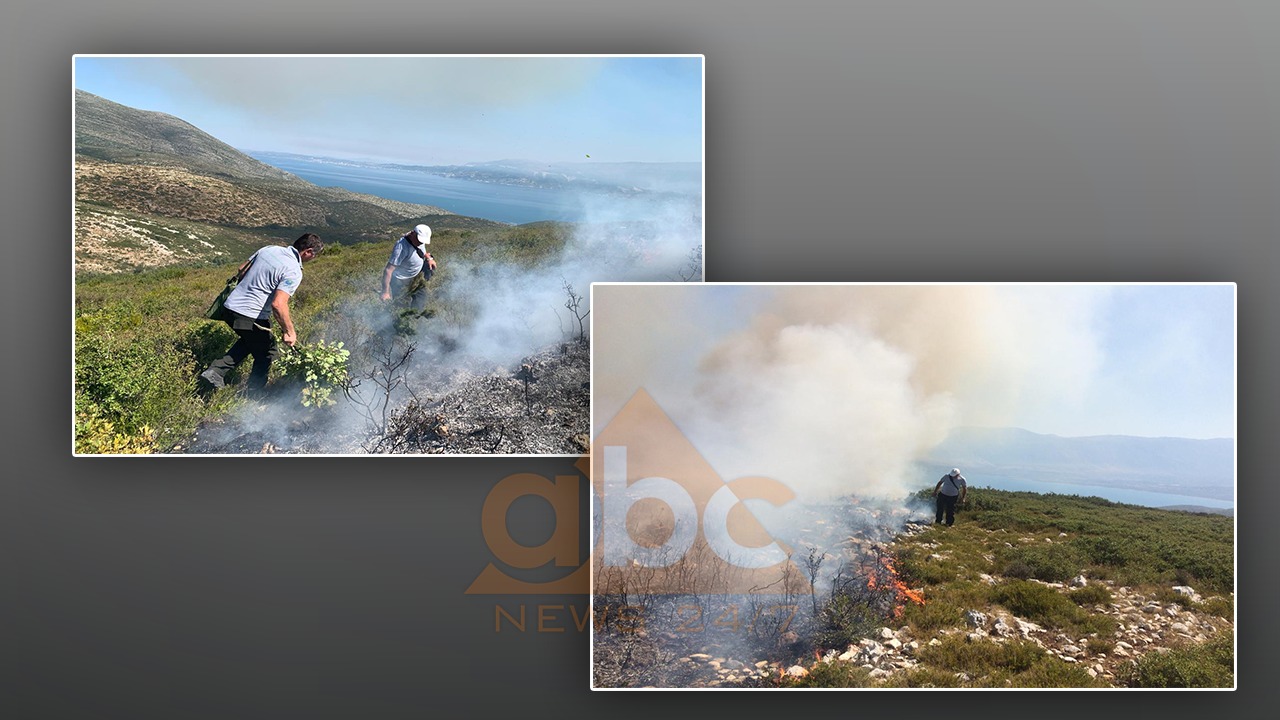 Zjarr në Karaburun, ndërhyrja e vështirë për shkak të terrenit