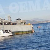 FOTO/ Incident i rëndë në Egje, anija ushtarake greke ndahet në gjysmë
