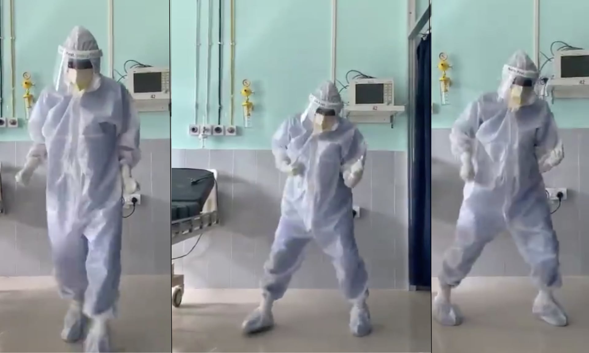 VIDEO/ Pas një dite rraskapitëse mjeku emocionon pacientët me COVID-19