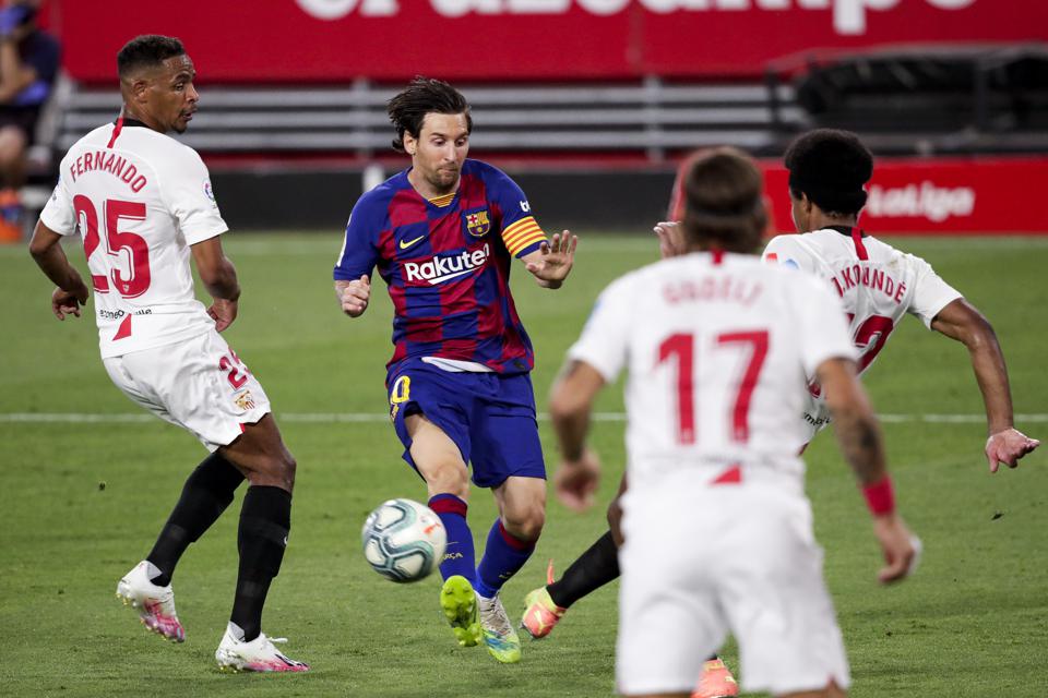 VIDEO/ Dy gola të shpejtë në Camp Nou, spektakël në Barcelona-Sevilla