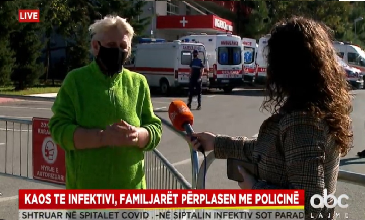 10 autoambulanca presin përpara Infektivit për të shtruar pacientët, qytetarja: Kemi tre orë këtu