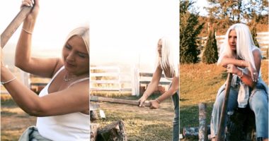 Mihrije Braha sikur nuk e keni parë…duke çarë dru! Opinionisti: Edhe qimet i heq me sëpatë