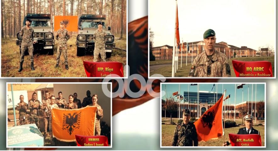 108th anniversary of Independence, the Albanian flag is waved in every NATO, EU & UN mission