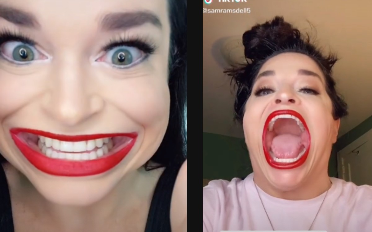 Video që po bën xhiron e rrjetit: Gruaja me gojën më të madhe në botë