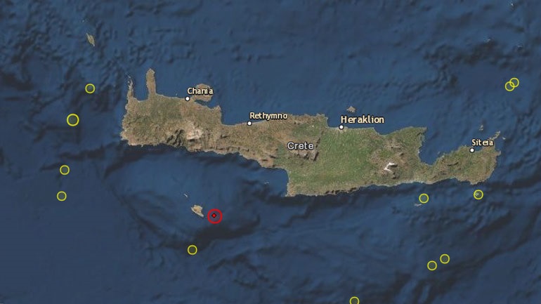 Tërmeti shkund Kretën
