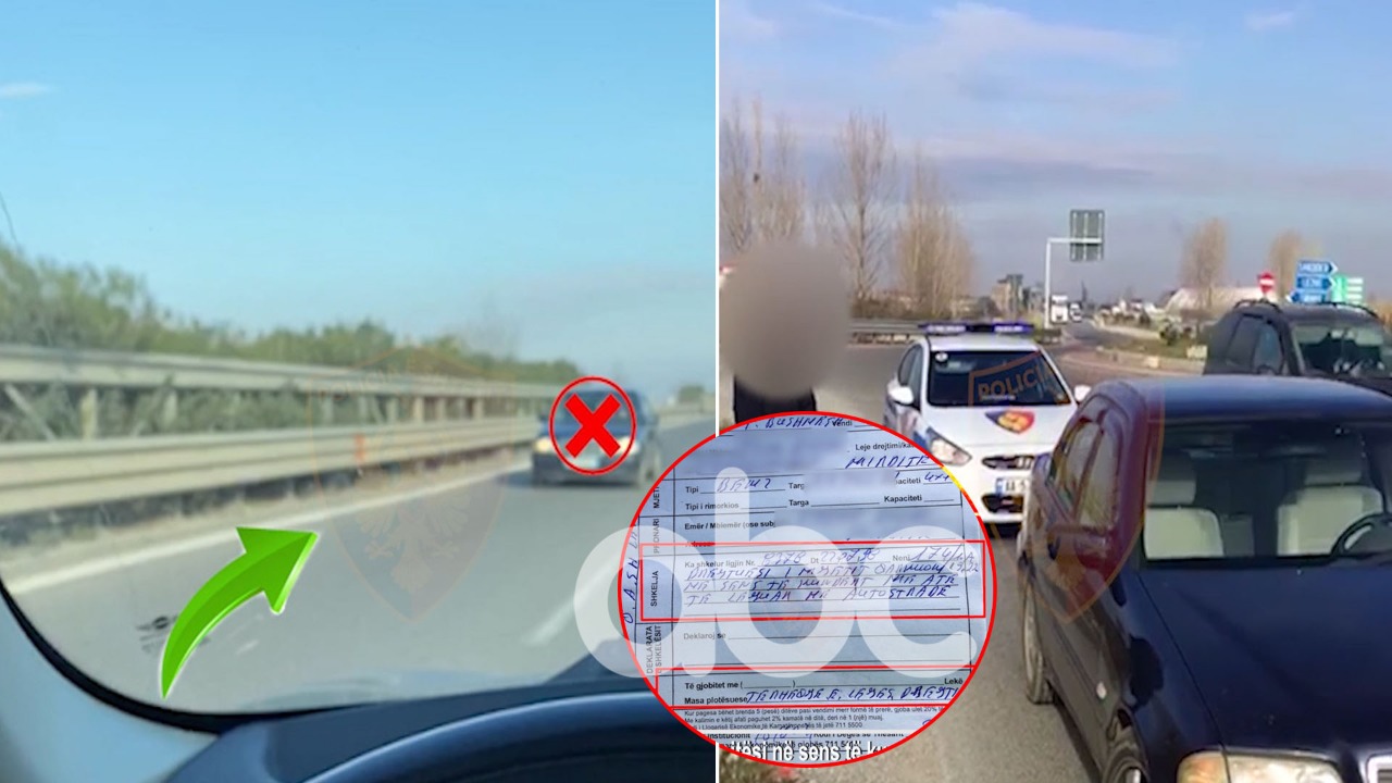 “Çmendet” shoferi, udhëton me shpejtësi në sensin e kundërt Mamurras-Thumanë