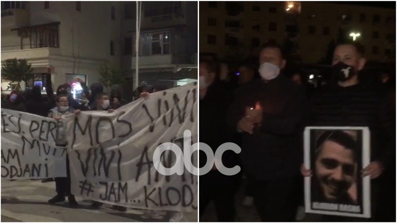 Qirinj, thirrje dhe pankarta, protestë në Berat, të rinjtë: Të ikë Lleshaj, drejtësi për Klodianin