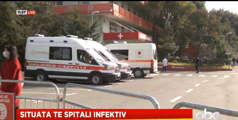 Situata në spitale, fluks ambulancash para Infektivit