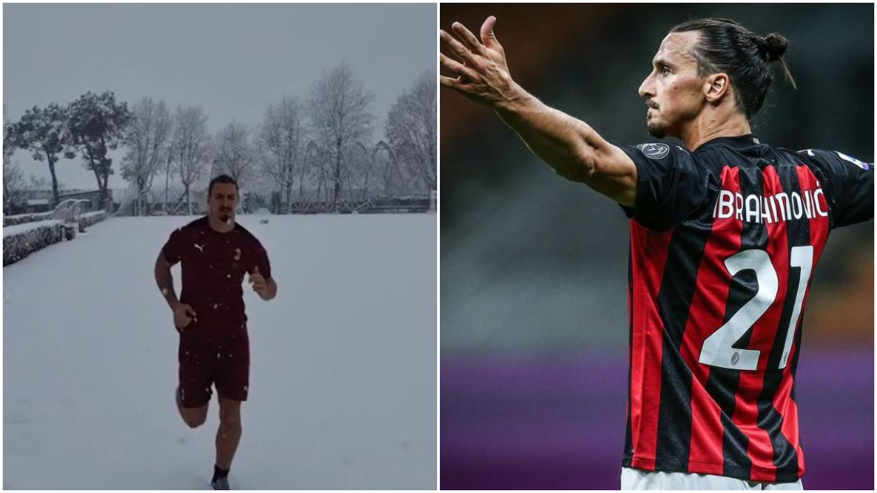 VIDEO/ Stërvitje në dëborë dhe mesazh rivalëve, Ibra: Provoni të më ndaloni