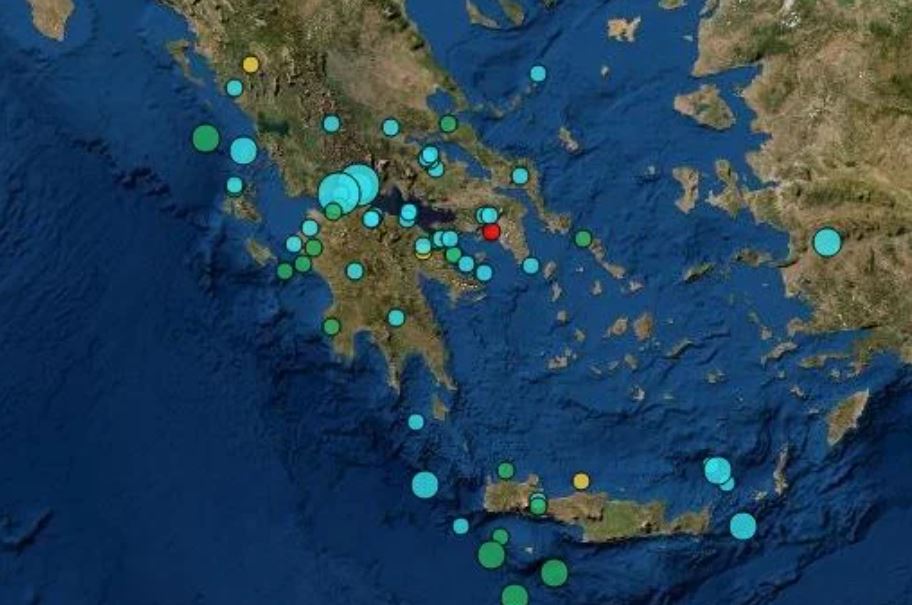 Tërmet me magnitudë 4.5 në Greqi, ku ishte epiqendra