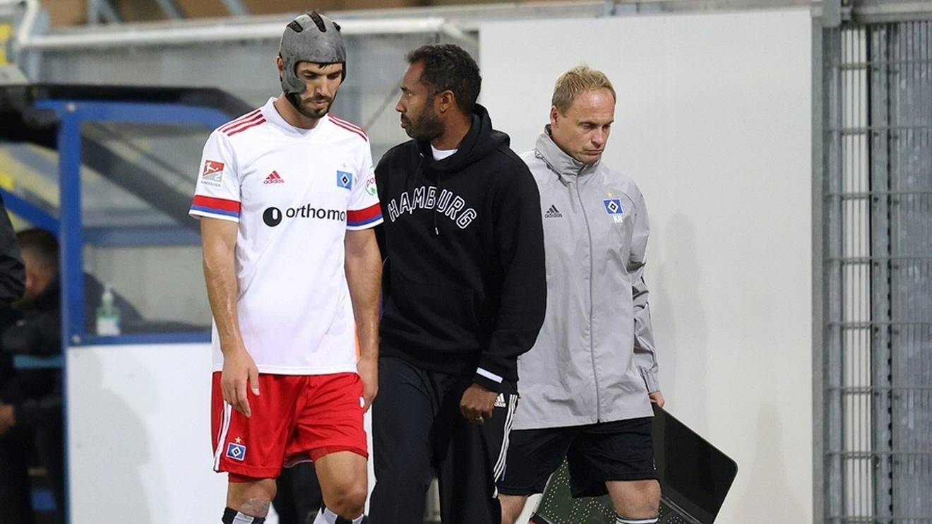 Shokohet Hamburger SV, Gjasula pëson dëmtim në gju dhe i tremb