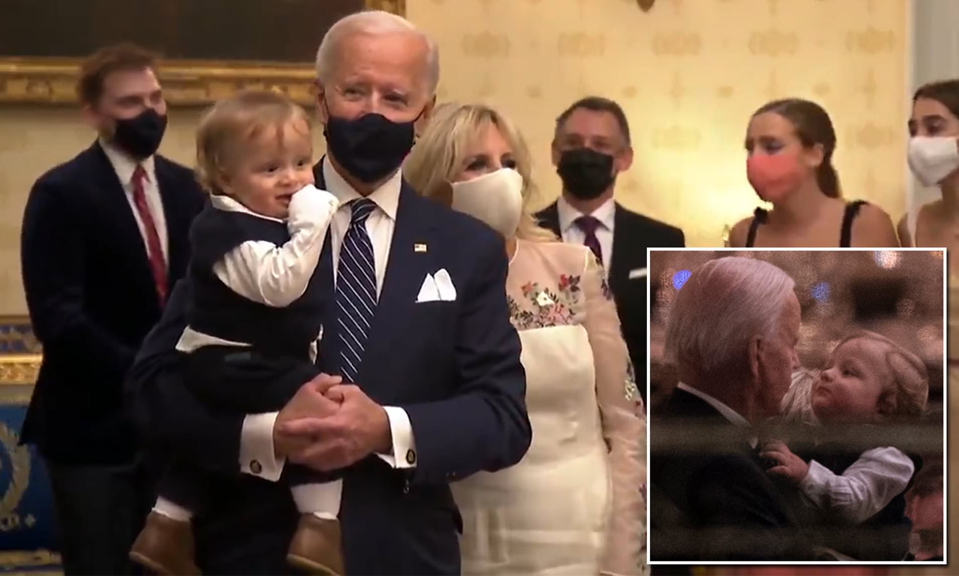 VIDEO/ Pas inagurimit, Biden kërceu me nipin e tij tetë muajsh